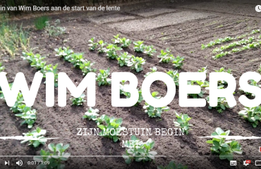 Wim Boers toont zijn tuin in al zijn prille glorie