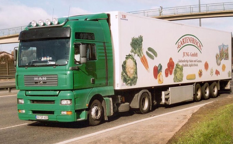Transport van winkel groenten