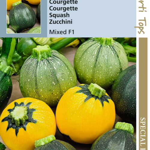 Courgette zaden mixed round F1