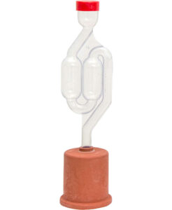 Klassiek S-slangmodel waterslot met rubber dop (∅ 40 mm)