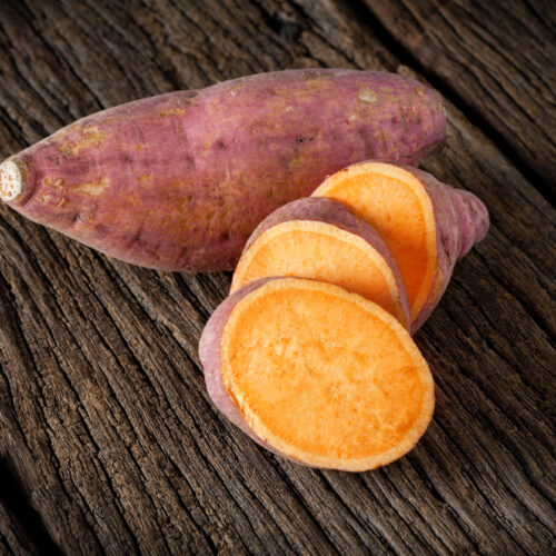 Oranje Zoete aardappel plantjes 'Covington' 5 stuks - Roze Schil